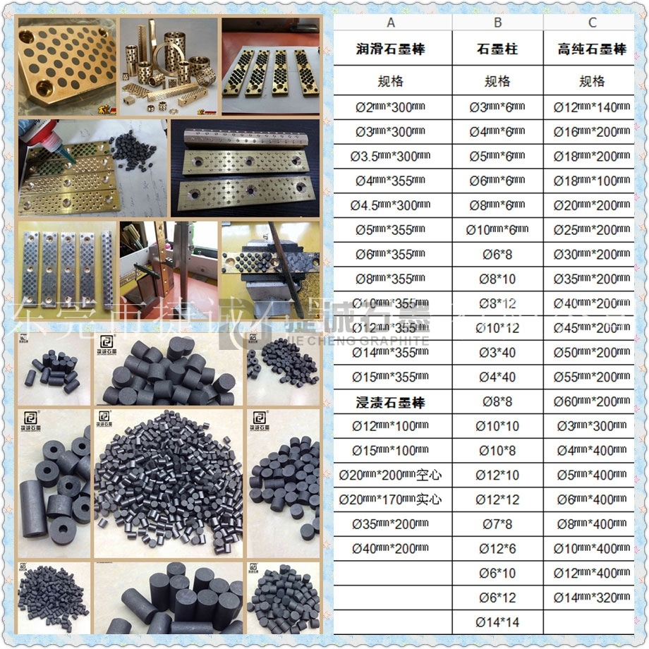 镶嵌铜套专用石墨柱